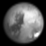 Titan by Cassini, courtesy NASA
